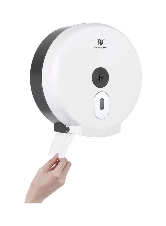 CHUANGDIAN Wall-Mounted Tissue Dispenser White/Black 270x120x280mm  - Image 3