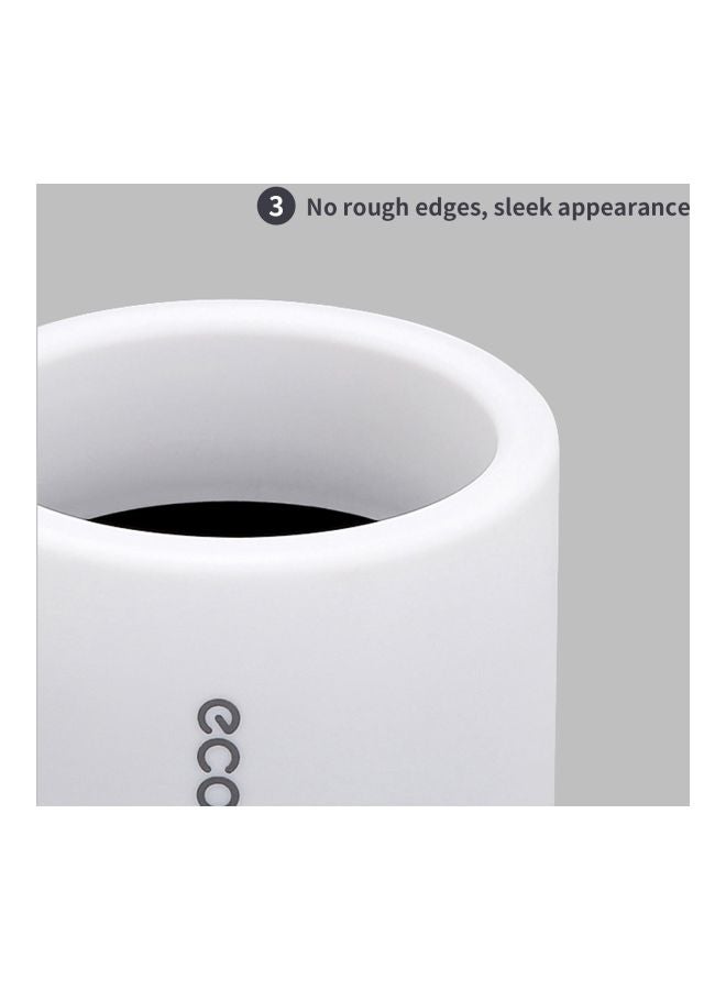 ecoco Toilet Cleaning Brush With Holder Set Grey/White 9x9x41cm - Image 3