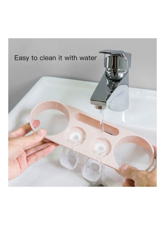 ecoco - Automatic Toothbrush Holder White/Pink 15.5x26centimeter - Image 1
