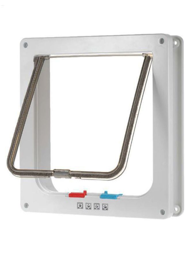 4-Way Locking Flap Wall Mount Door Kit White - Image 2