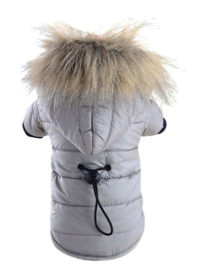 Winter Warm Puppy Jacket Grey/Brown XS