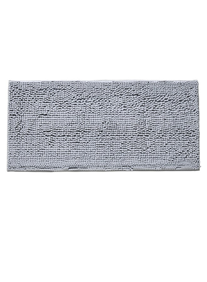 بساط حمام ناعم قابل للغسل رمادي فاتح 50 x 80سم