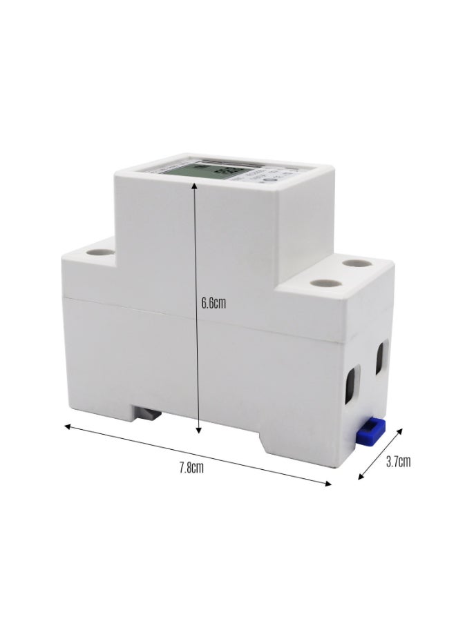 Power Consumption Monitor With LCD Display White 8cm  - Image 3