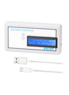 Generic Geiger Counter Assembled Nuclear Radiation Detector White 15cm  - Image 1