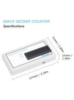 Generic Geiger Counter Assembled Nuclear Radiation Detector White 15cm  - Image 3