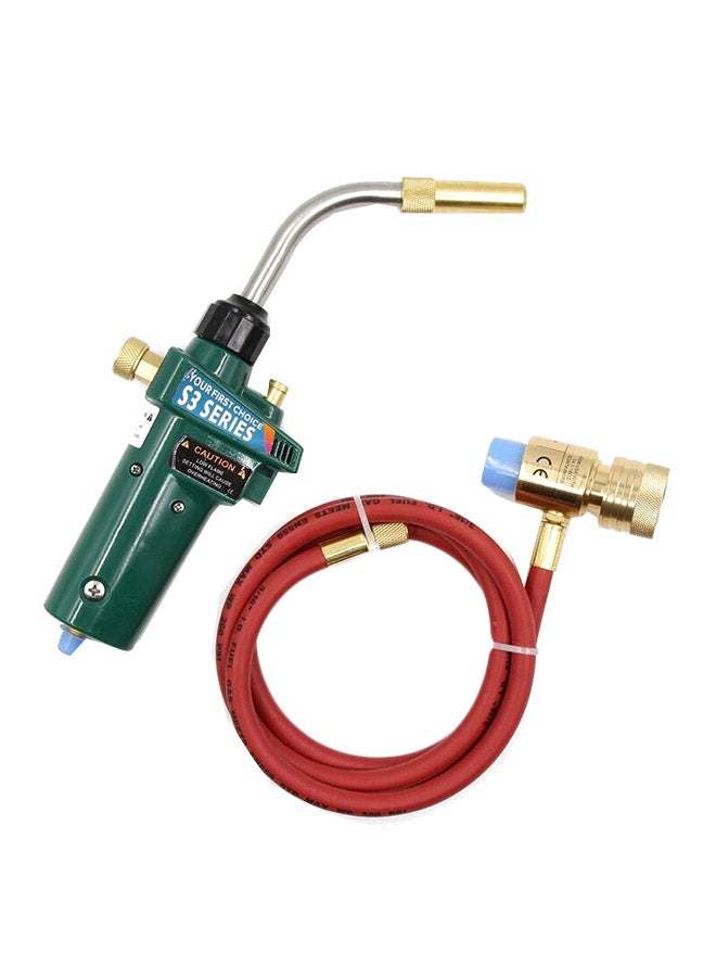 شعلة لحام يدوية مزودةٍ بخرطوم . أخضر / أحمر 40سم - Image 1