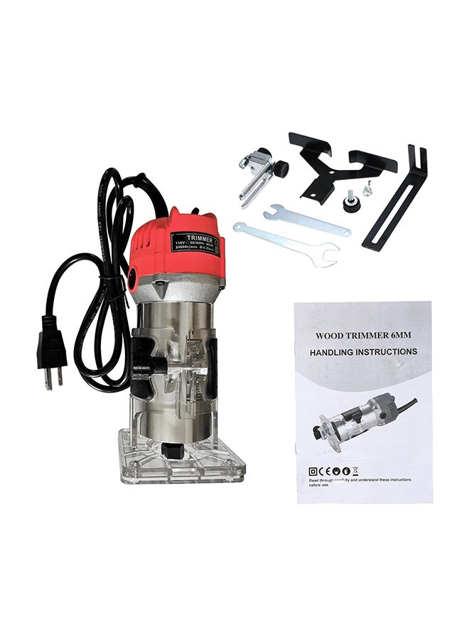 Guide Wood Laminate Electric Trimmer Silver/Red/Black 7.87 x 3.54 x 3.3inch  - Image 1
