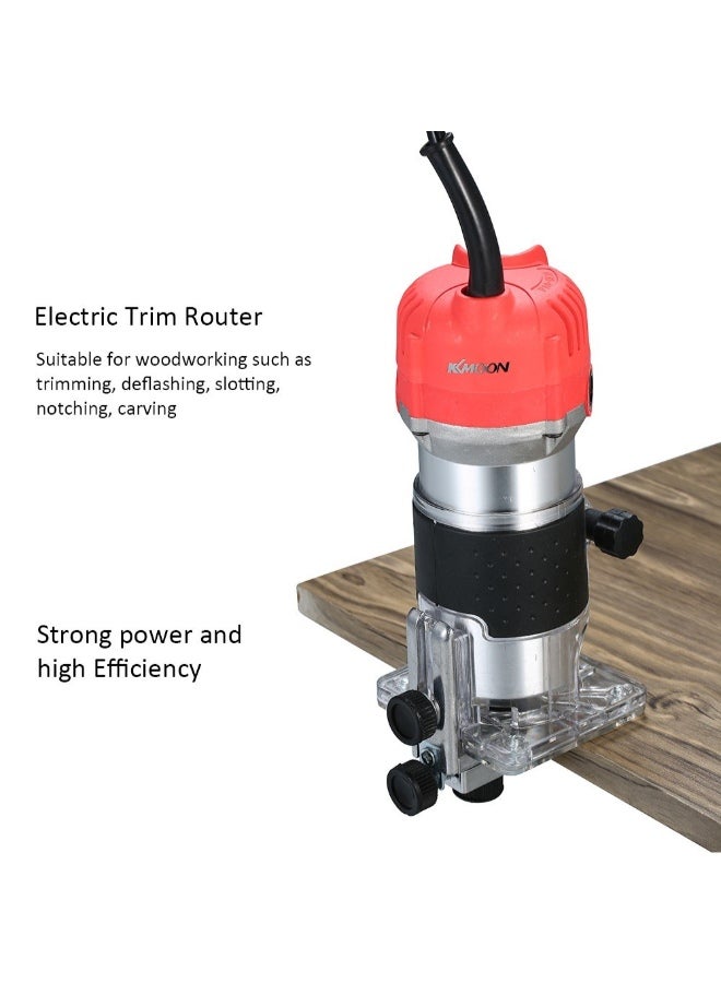 Guide Wood Laminate Electric Trimmer Silver/Red/Black 7.87 x 3.54 x 3.3inch  - Image 4
