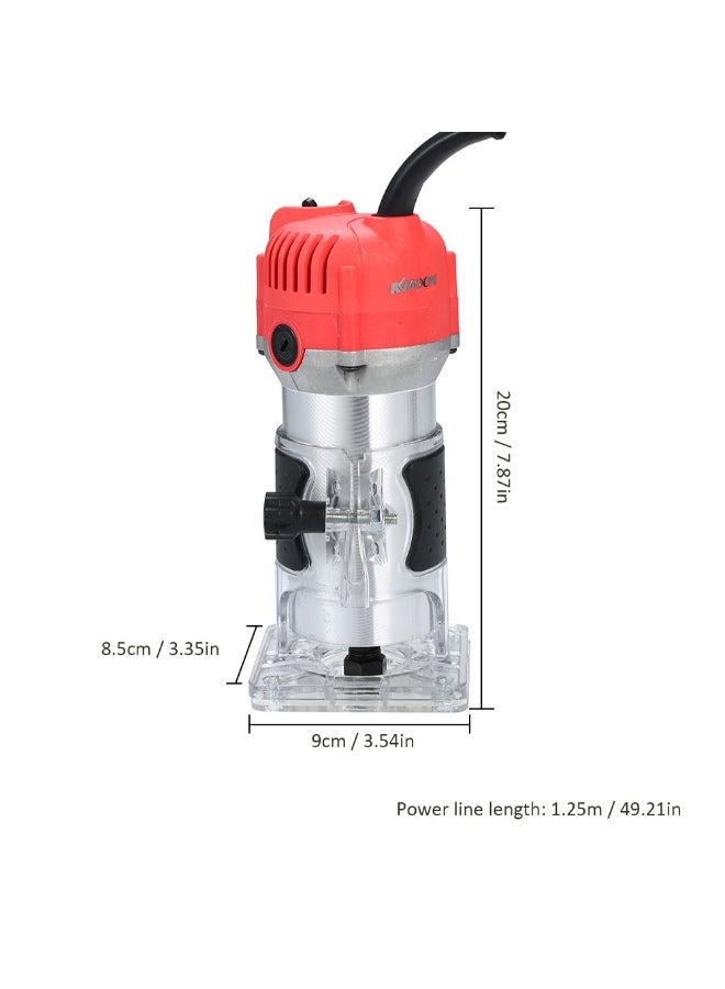 Guide Wood Laminate Electric Trimmer Silver/Red/Black 7.87 x 3.54 x 3.3inch - Image 2