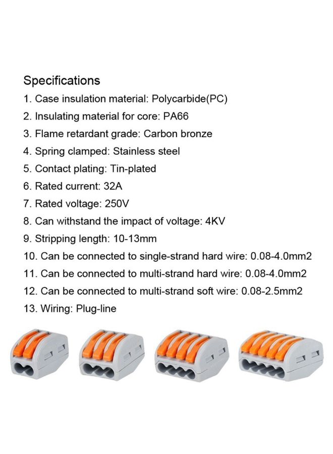 Generic - Flame Retardant Cable Connector Grey/Orange - Image 1