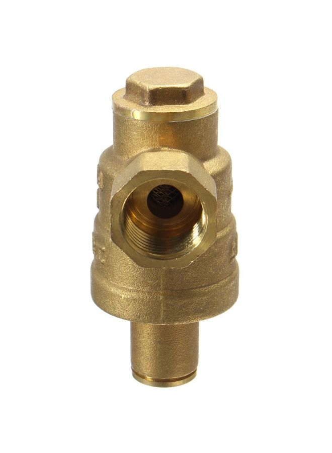 Adjustable Water Pressure Valve With Gauge Meter Gold/Black/White 85 x 63mm  - Image 3