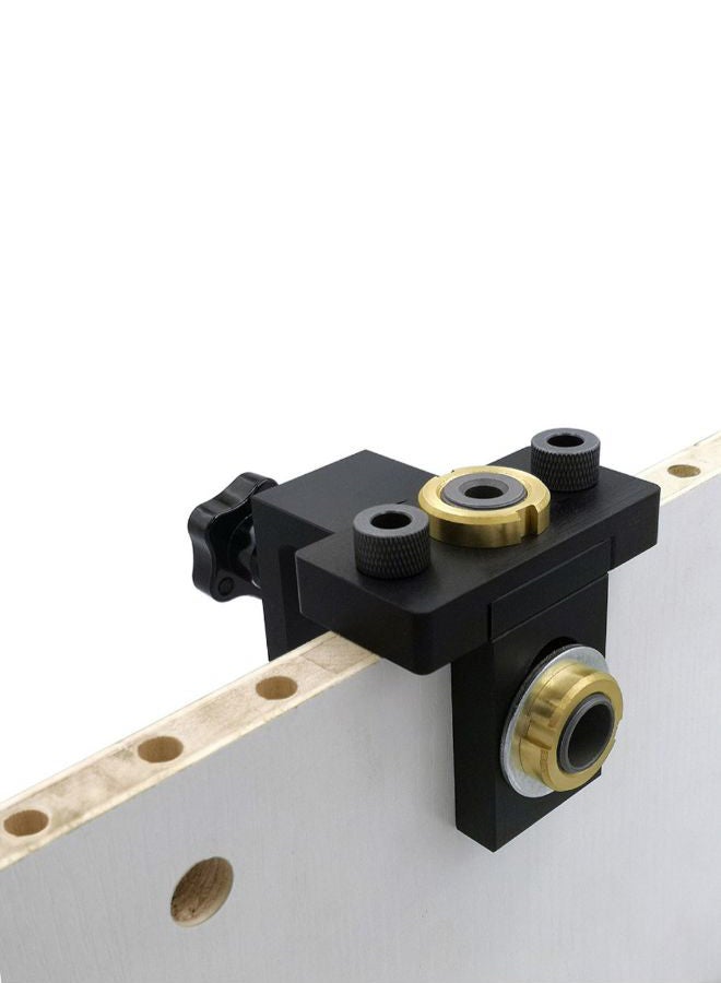Doweling Jig Pocket Connecting Hole Puncher Carpentry Tools Black/Gold/Silver 26 x 6.5cm  - Image 4