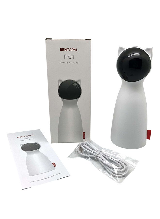 Auto Rotating Light Chaser Toy White/Black 19.2 x 7.6cm - Image 1