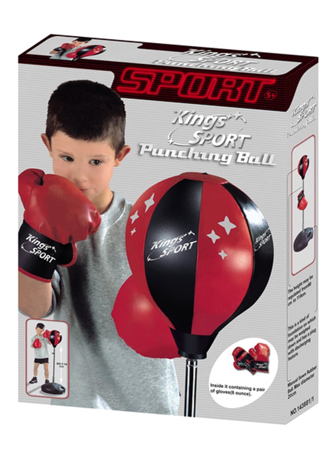 Family Game Pair Of Boxing Gloves With Punching Ball  - Image 2