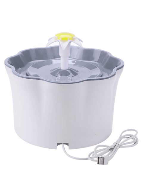 Electric Pet Drinking Water Fountain Grey/White/Yellow