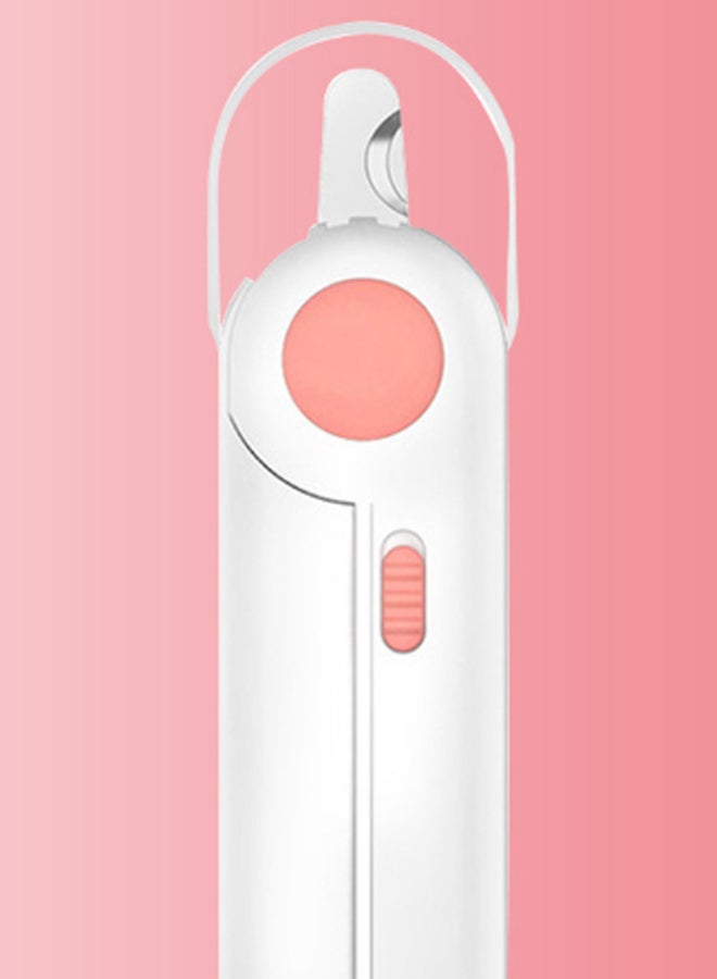 قلامة أظافر للحيوانات الأليفة بضوء LED وردي/أبيض - Image 2