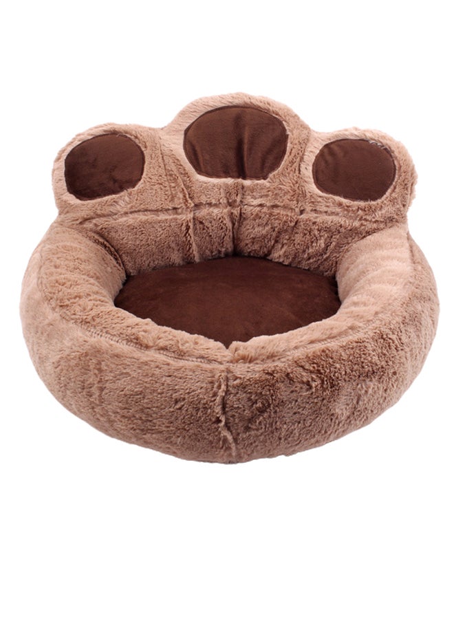 سرير النوم الناعم على شكل مخلب بني S - Image 1