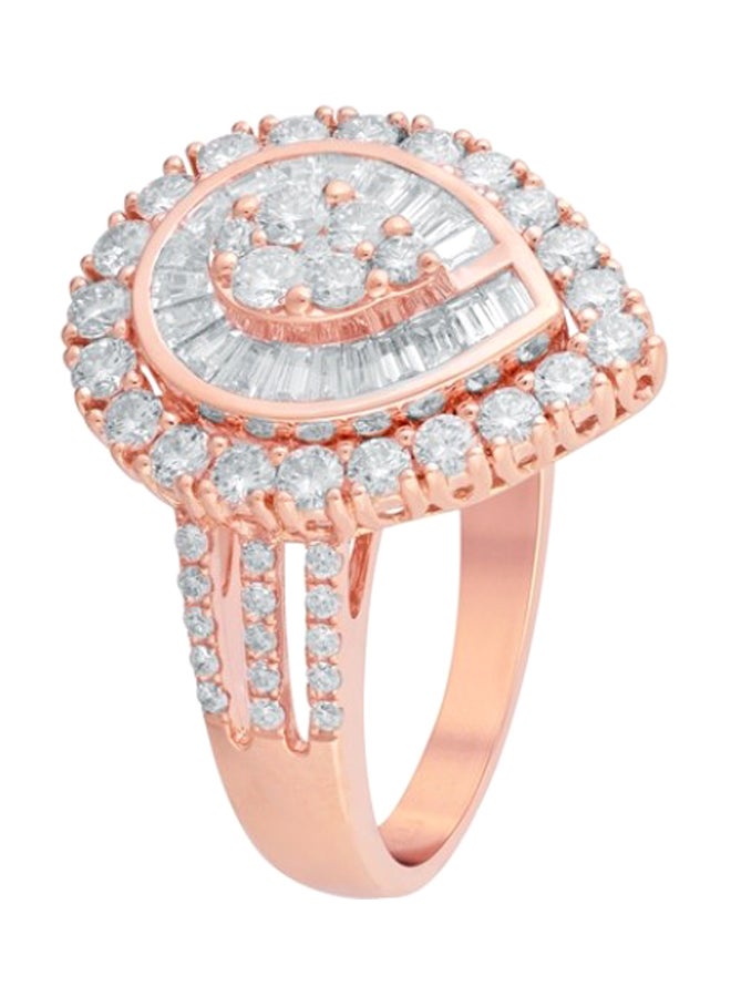 2.07 Ct Diamond Pear N' Ice Ring  - Image 2