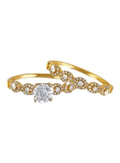 0.45 Ct Diamond Love Band Ring Set