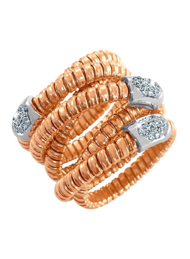 0.28 Ct Diamond Encrusted Ring 