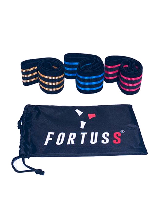 FORTUSS - 3-Piece Hip Elastic Exercise Bands 25x5cm - Image 1