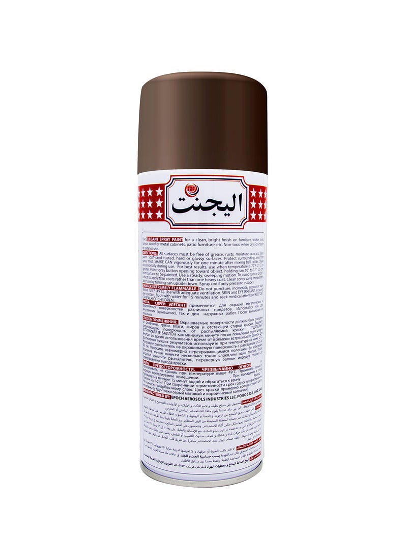 إيليجانت بخاخ طلاء بني 400ملليلتر  - Image 2