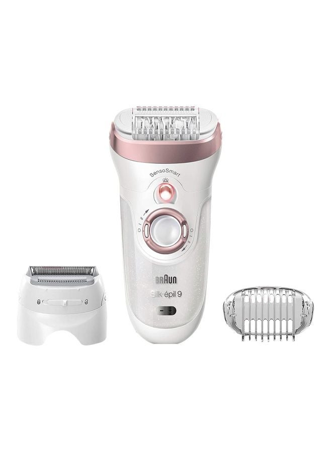 BRAUN - Silk-Epil 9-720 Wet & Dry Epilator White/Rose Gold 7.1 x 2.6 x 7.8inch - Image 1