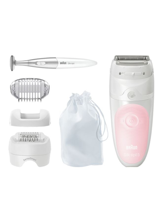 BRAUN Silk-Epil 5 Hair Removal Epilator Set White/Pink 7.1x2.6x7.8inch - Image 1