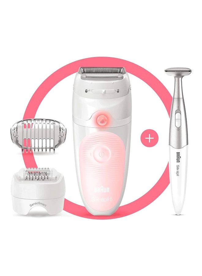 BRAUN Silk-Epil 5 Hair Removal Epilator Set White/Pink 7.1x2.6x7.8inch - Image 2