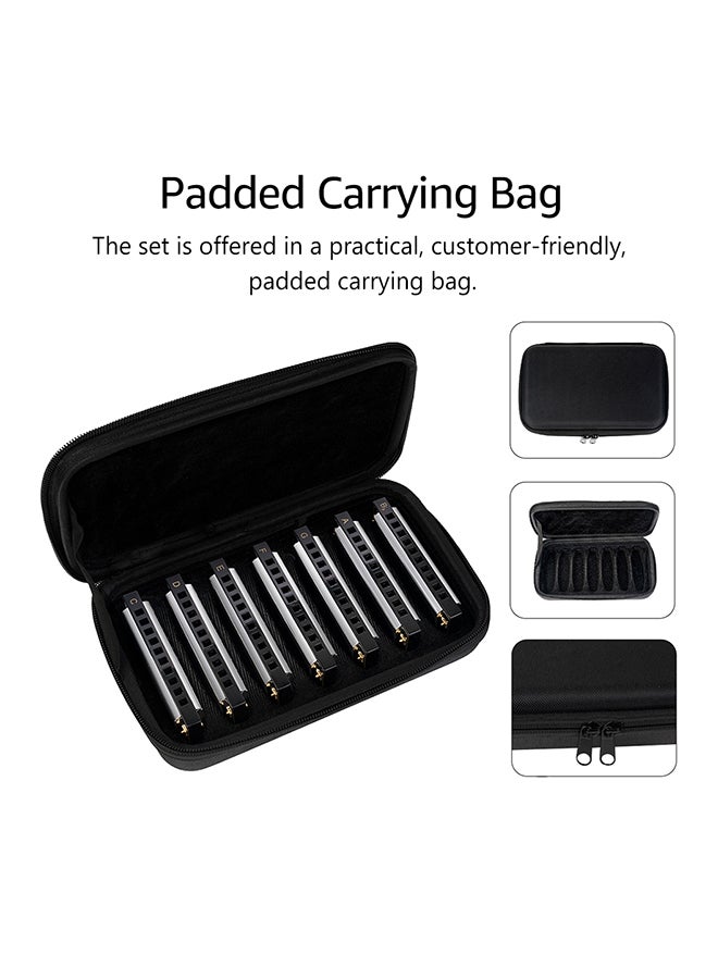Naomi 7-Piece Harmonicas With Padded Carrying Pouch  - Image 2