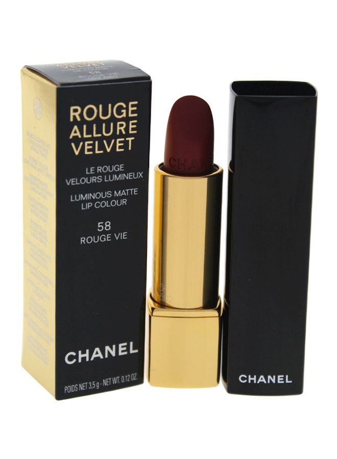 شانيل قلم شفاه غير لامع مخملي ومضيئ 58 روج في - Image 2