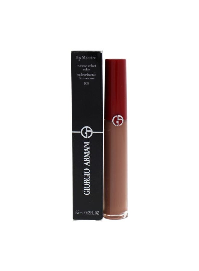 GIORGIO ARMANI Lip Maestro Intense Velvet Color 100 Sand - Image 2