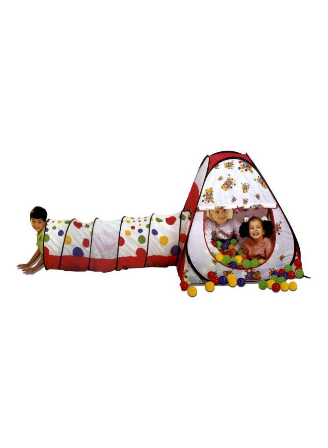 Baby love Magic Ball House And Tunnel With 100 Balls 19-L1628 27x45x27cm - Image 2