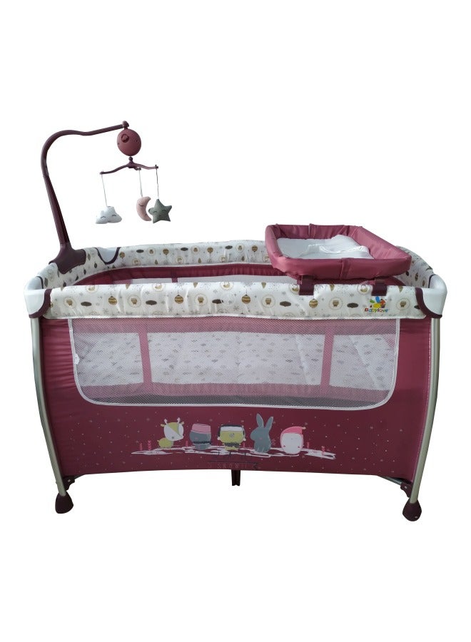 Baby love Foldable Baby Playpen Two Layers With Toys 27-920Ap  - Image 1