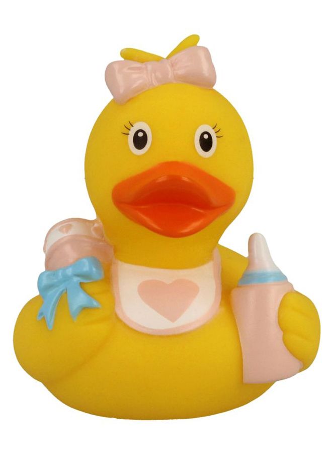 Lilalu - Baby Girl Pattern Duck Bath Toy - Image 1