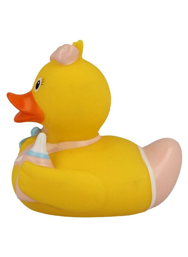 Lilalu - Baby Girl Pattern Duck Bath Toy - Image 1