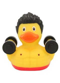 Lilalu Bodybuilder-Pattern Duck Holdys Bath Toy  - Image 1