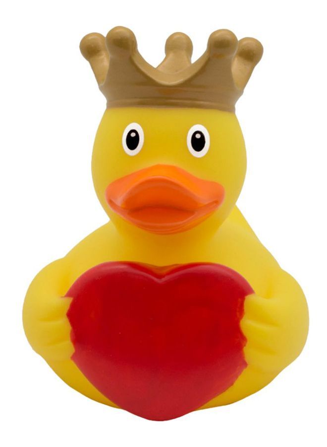 Greeting Heart Taken Crown Wear Duck Bath Toy 8.5 x 7cm - v1593081317/N38850925A_1