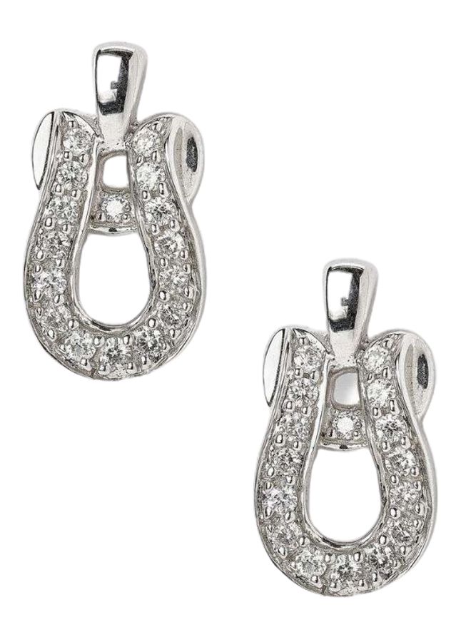 أناكا أقراط من الذهب عيار 18 قيراط، مرصعة بالألماس - Image 1