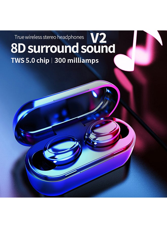 True Wireless Bluetooth In-Ear Earbuds With Charging Case Black - Image 3