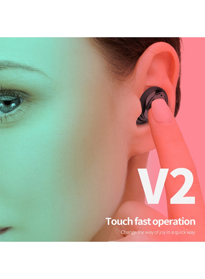 True Wireless Bluetooth In-Ear Earbuds With Charging Case Black - Image 4