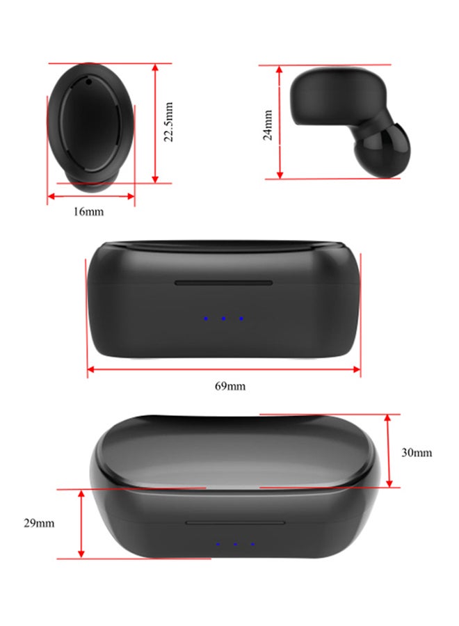 True Wireless Bluetooth In-Ear Earbuds With Charging Case Black - Image 5