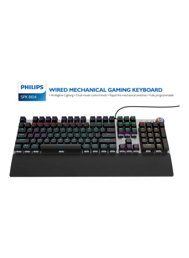 Philips - USB Wired Keyboard Black - Image 1