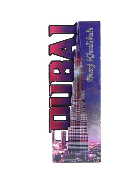 Dubai Burj Khalifah Design Decorative Magnet Accent Multicolour
