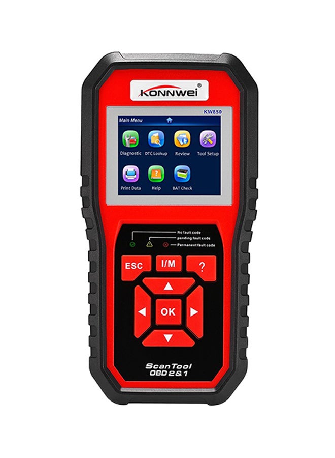 Universal Code Scanner Diagnostic Tool Black/Red