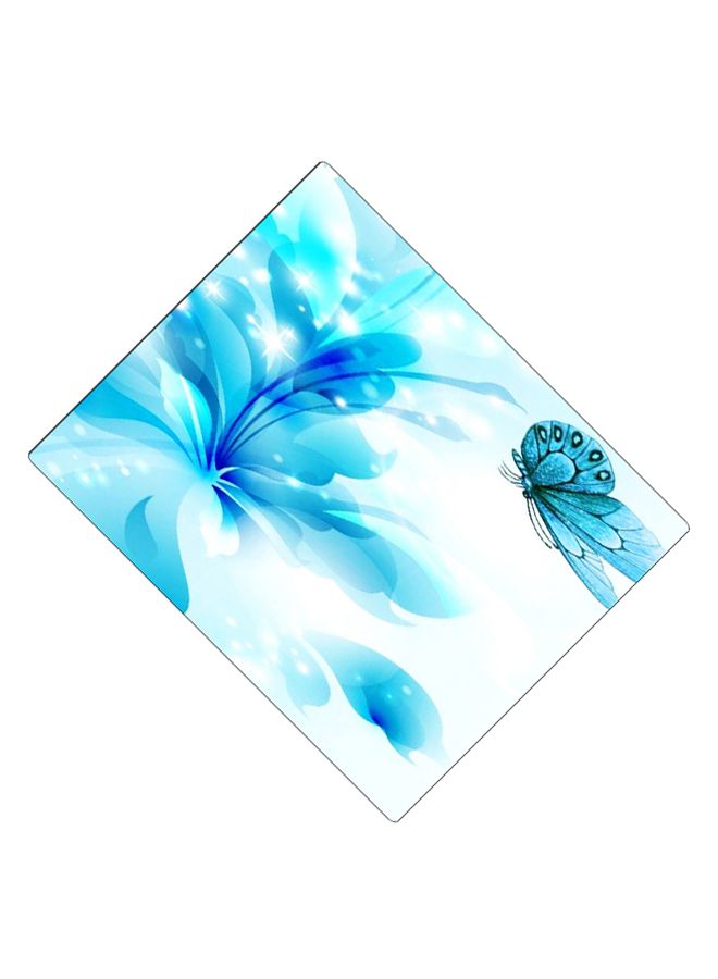 بي بي لوحة ماوس ألعاب بتصميم مضادة للانزلاق وبنمط مطبوع أزرق / أبيض - Image 2