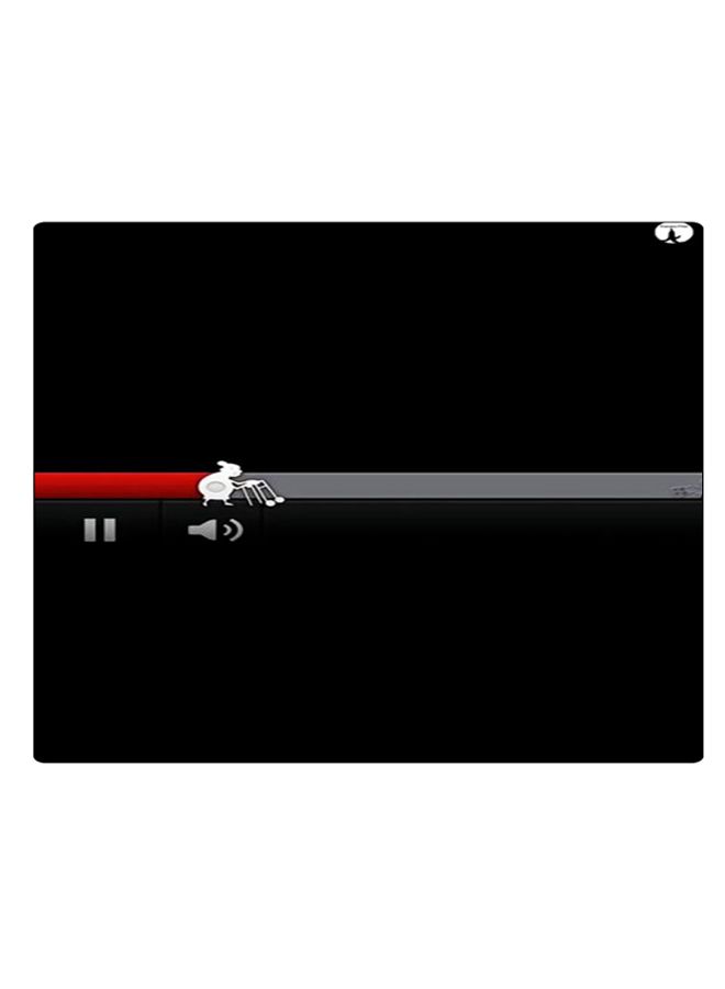 بي بي لوحة ماوس ألعاب بتصميم مضادة للانزلاق وبنمط مطبوع أسود/أحمر/رمادي - Image 1