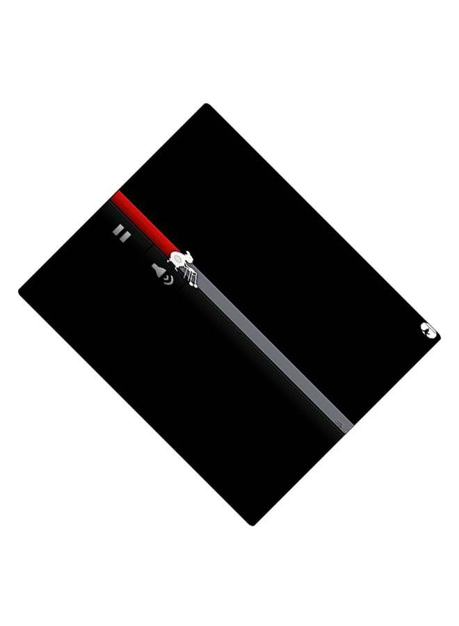 بي بي لوحة ماوس ألعاب بتصميم مضادة للانزلاق وبنمط مطبوع أسود/أحمر/رمادي - Image 2