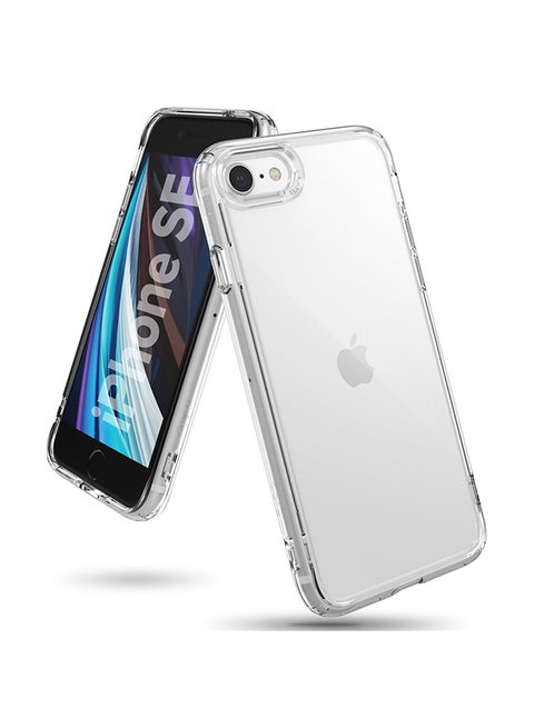 Fusion Shock Absorption Transparent Tough Impact Alleviation Technology Raised Bezel Shield Cover For Apple iPhone SE 2020/iPhone 8/7 Clear