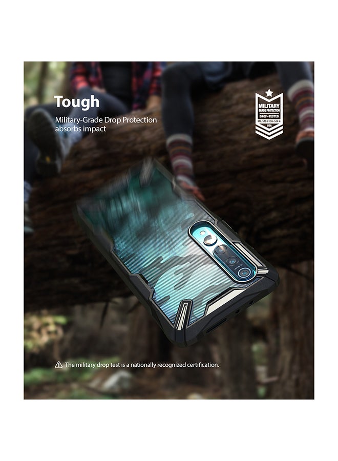 Ringke Hard Fusion-X Ergonomic Shock Absorption TPU Bumper Case Cover For Xiaomi Mi 10/Mi 10 Pro 5G Camo Black - Image 4